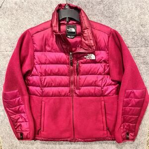 The North Face Fleece Down Fill 550 Insulated Jacket‎ Women Size MD Full Zip
